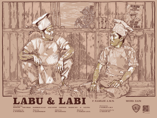 "Labu & Labi" Poster (Nostalgia Orange)